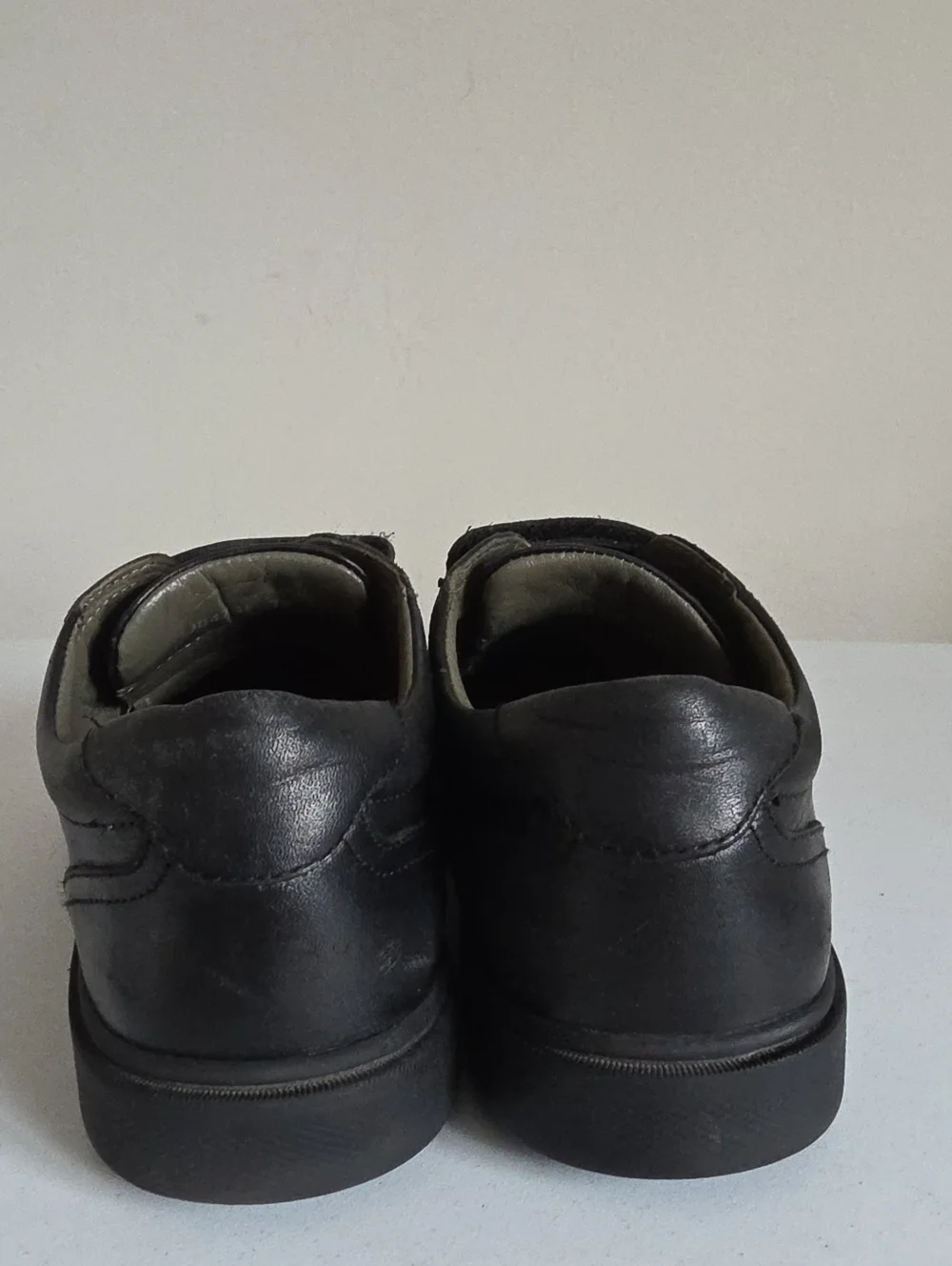 GEOX | Riddock Leather Breathable Shoes Black Boys Sz 5